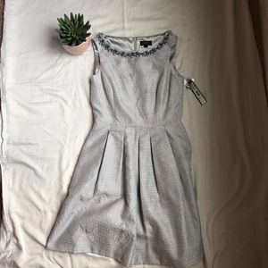 Tahari Silver Dress, size 4